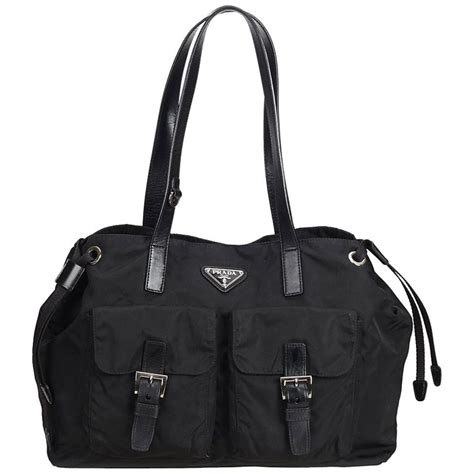 prada black bum bag|prada nylon tote bags.